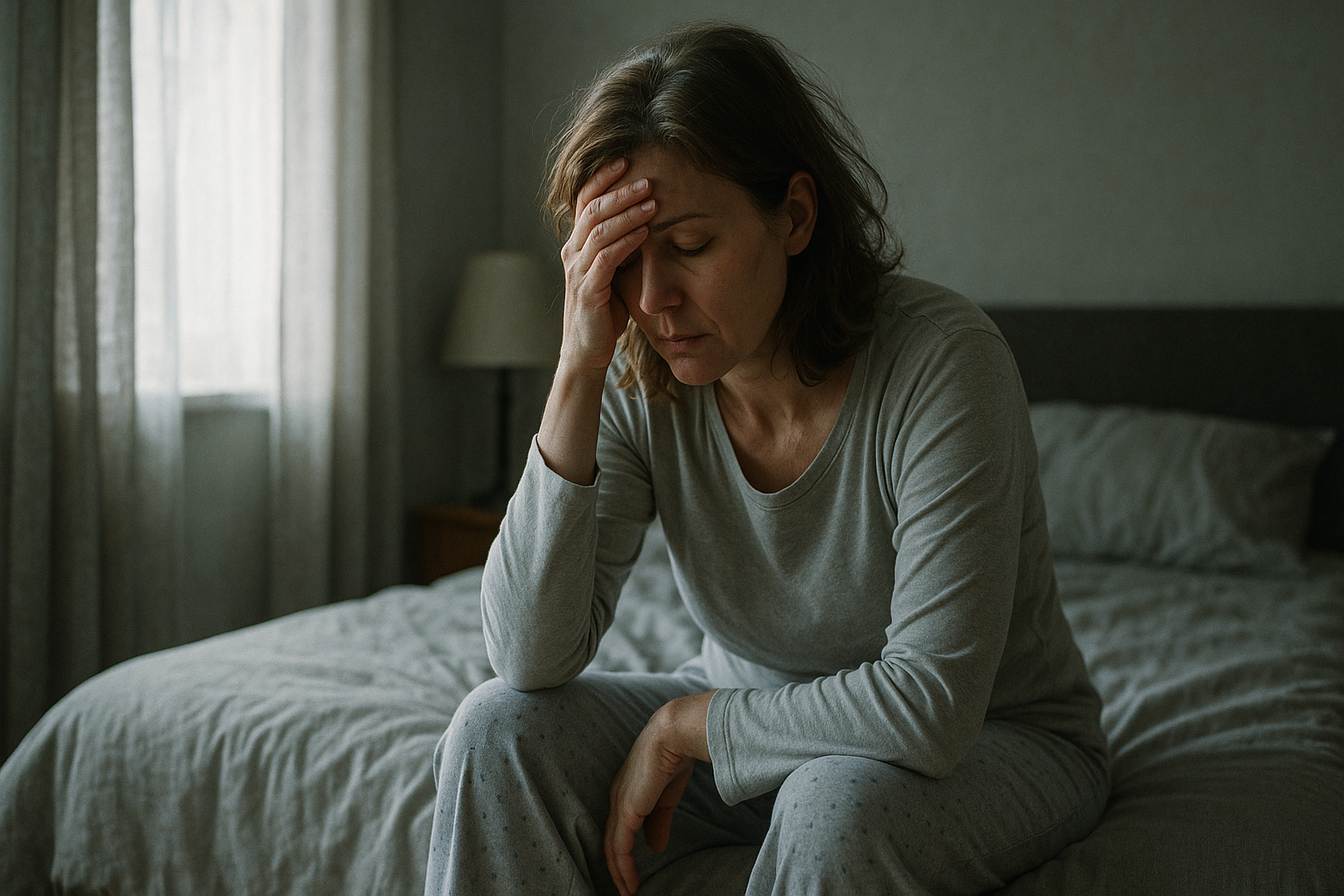 Woman feeling vibrant